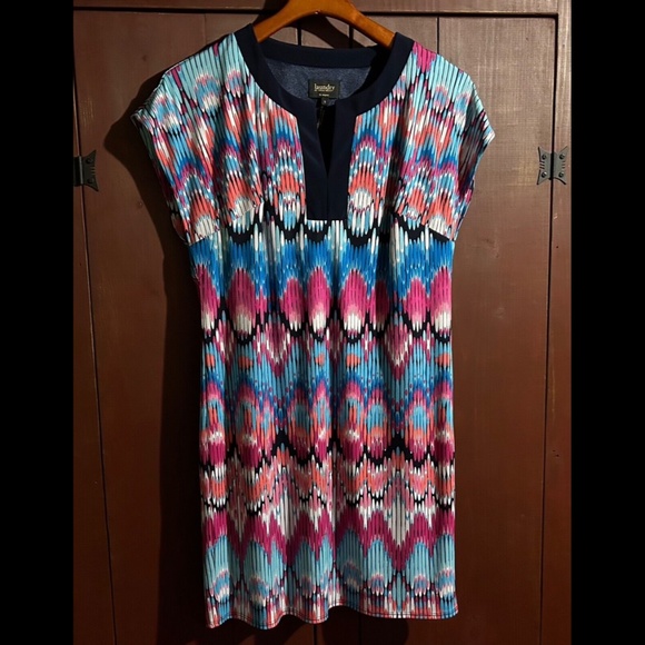 Laundry by Shelli Segal Geometric Tunic Dress Multicolored Size S - Picture 1 of 15